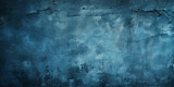 Fototapeta  - old blue concrete grungy plaster wall 
 Abstract blue grungy wall with various shades of blue, light and dark patches and some flaking paint, empty background or backdrop graphic material.