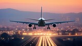 Fototapeta  - Airplane take off