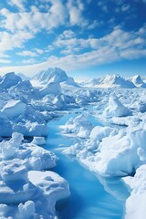 Canvas Print - iceberg in polar regions