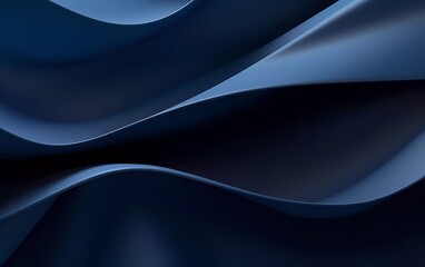 Sticker - Abstract dark blue background poster with dynamic. generatif ai