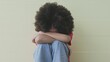 © anut21ng Stock - Unhappy girl, Sad child sitting hugging knees alone and lonely