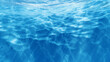 Swimming pool water, caustics ripple and flow texture. Summer background. Blue water texture, water surface. Open outdoor poolside, 3d rendering water caustics. Texture of the water surface, Ai 