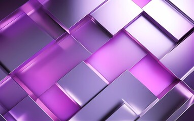 Sticker - silver and purple gradient geometric shape background. generative ai