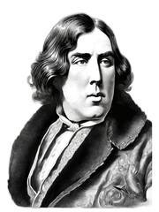 Wall Mural - Oscar Wilde (16 October 1854 – 30 November 1900), generative AI