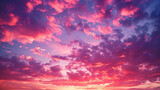 Fototapeta  - Pink sky Background. Shiny white, purple and pink beauty clouds background.