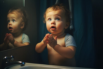 Wall Mural - child playing with their parent