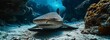 Elusive Angel Shark in its Deep-Sea Habitat