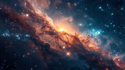 Poster - abstract space background