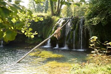 Poster - Wasserfall bei Slunj, Kroatien