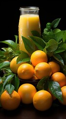 Wall Mural - Orange juice UHD wallpaper