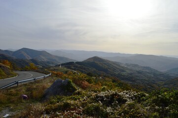 Wall Mural - mountain landscape in autumn