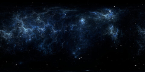 360 degree space reflection nebula, equirectangular projection, panoramic environment map. hdri sphe