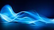 blue cyan light painting on simple background Isolated