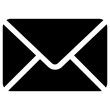 envelope icon, vector illustration, simple design, best used for web, banner or presentation