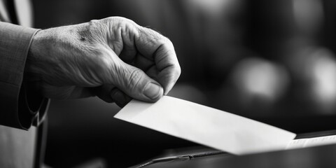 Poster - A person holding a piece of paper in their hand. Can be used for business, education, or communication concepts