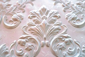 Poster - A close up of a decorative design on a table. This image can be used for various purposes