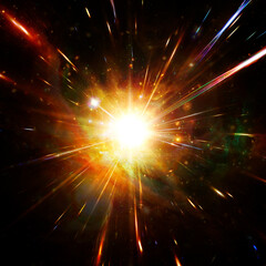 Wall Mural - colorful splash. background. the elements of this image furnished by nasa.