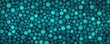 Turquoise repeated circle pattern 