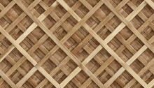 Seamless Square Grid Wood Lattice Texture Isolated On Background Tileable Light Brown Redwood Pine Or Oak Trellis Of Woven Crosshatch Boards Wooden Fence Planks Pattern 3d Rendering
