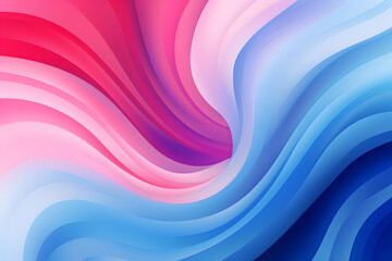 Wall Mural - Celestial Swirls: Blue and Purple Swirl Background Infused with Pink and Blue Tones, Rounded Style