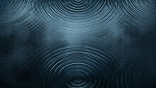 Abstract Geometric Ripple Background With Wet Texture. Concentric Circles With A Soft, Glowing Effect