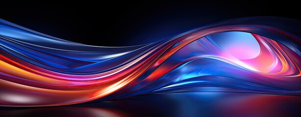 Poster - abstract futuristic background, bright colors