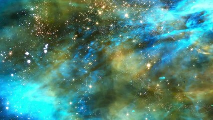 Wall Mural - Space 2455: Traveling through star fields in space (Loop).