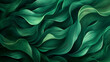 Abstract Green Waves Texture Representing Elegance and Fluidity in Art