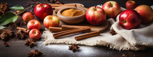 Autumn Baking With Fresh Apples Spice