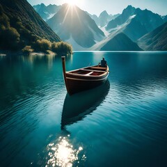 boat on the lake