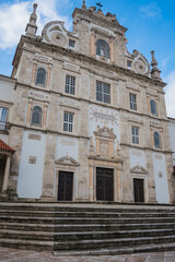 Sticker - Stairs and facade of the majestic cathedral of Santarém PORTUGAL