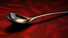 Stainless Steel Ladle With A Perfectly Curved Bowl For Easy Serving Generative Ai