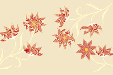 Wall Mural - abstract floral background illustration