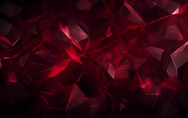 Geometric dark red ice texture background. generative ai