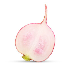 Wall Mural - Red radish isolated on white background