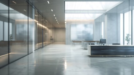 interior of a office modern blur business