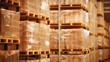 Enormous warehouse shelves stacked high with shrinkwrapped packages of pork, chicken, and veal, awaiting shipment to meat markets across the country.