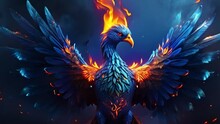 Phoenix Bird On Fire