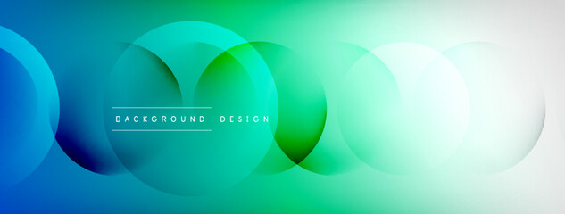 Wall Mural - Abstract background - geometric composition created with lights and shadows. Technology or business digital template