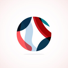 Poster - Abstract circle logo - minimalist emblem, timeless and universal shape of circle. Unique logo represent range of brands and concepts, encapsulating simplicity and creativity in single, iconic image