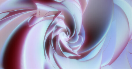 Poster - Abstract futuristic background made of blue glowing energy waves and hi-tech magic lines