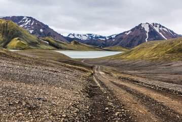 highland roads to volcanic lake