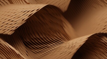 Poster - Corrugated and textured cardboard surface. Generative AI