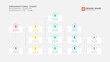 Organizational Chart, Tree Diagram, Dendrogram Business Infographic Template Design	