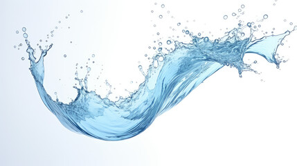  water splash isolated on white background,splashes a clean water on white 