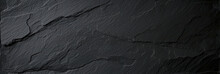 Dark Grey Black Slate Texture Background. Black Stone Texture. Black Granite Slabs Background	

