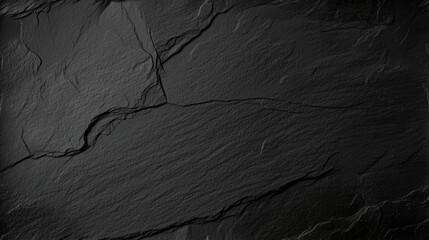 Poster - dark grey black slate texture background. black stone texture. black granite slabs background