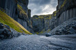 Stunning views of Iceland's Studlagil basalt canyon