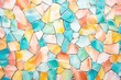 close-up of glass brick tessellation