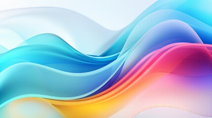 Wall Mural - Fresh and beautiful colors abstract background with gradient and swirl patterns